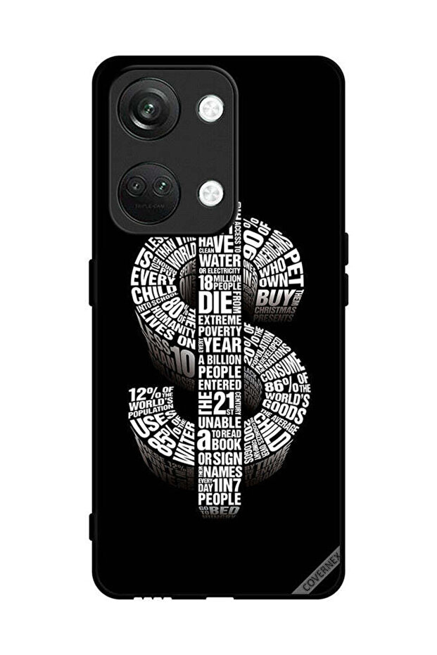 غطاء حماية لهاتف OnePlus Nord 3 5G بطبعة دولار الخط