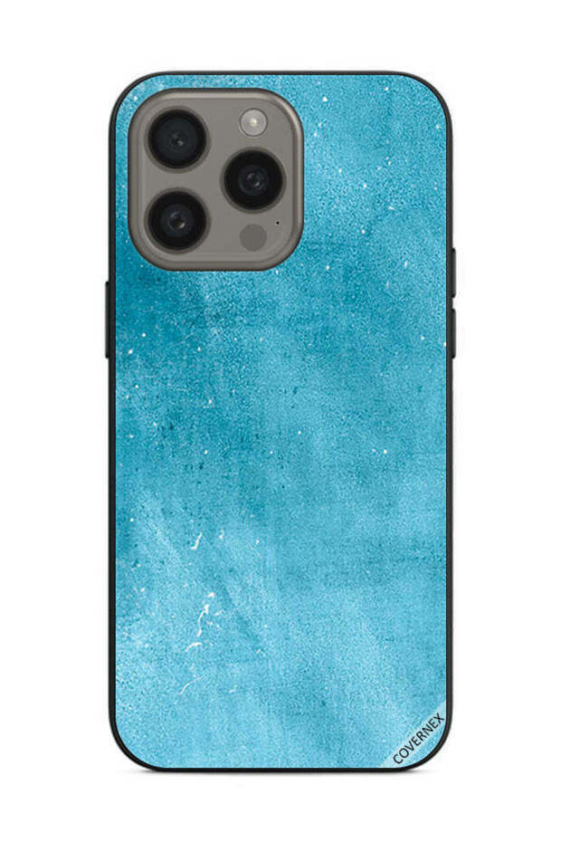 غطاء حماية لهاتف Apple iPhone 15 Pro Max بنمط لون البحر