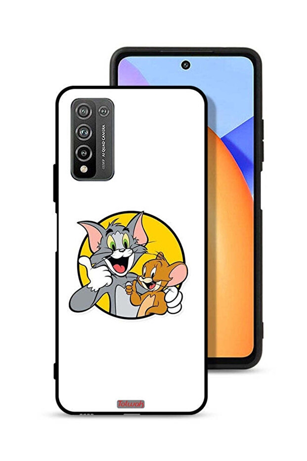 غطاء حماية لهاتف Honor 10X Lite بتصميم توم وجيري