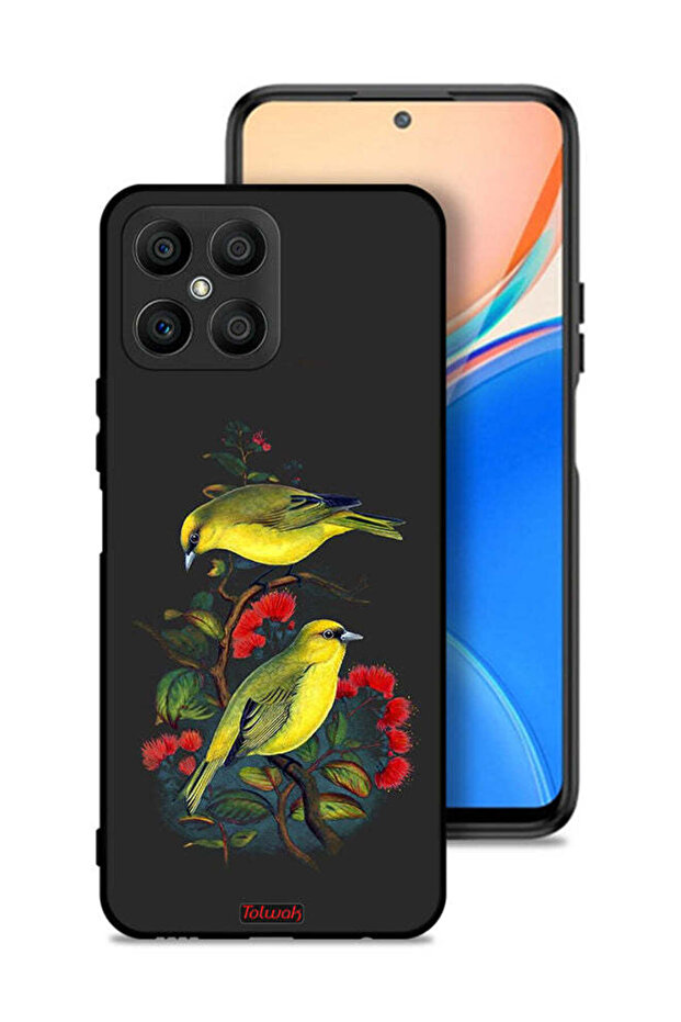 غطاء حماية لهاتف Honor X8 4G بنقشة طيور