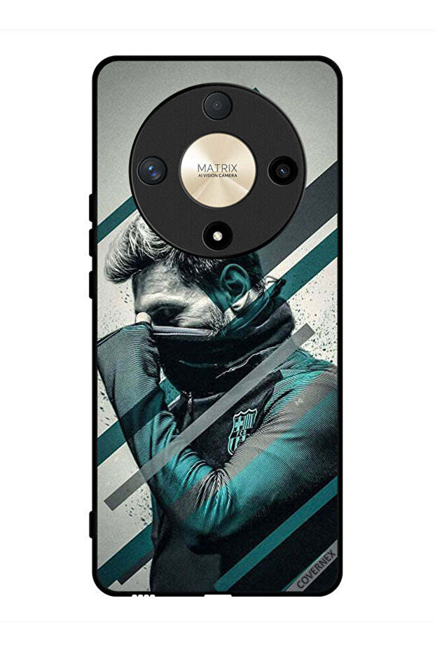 غطاء حماية لهاتف Honor X9b - وجه ميسي المختبئ