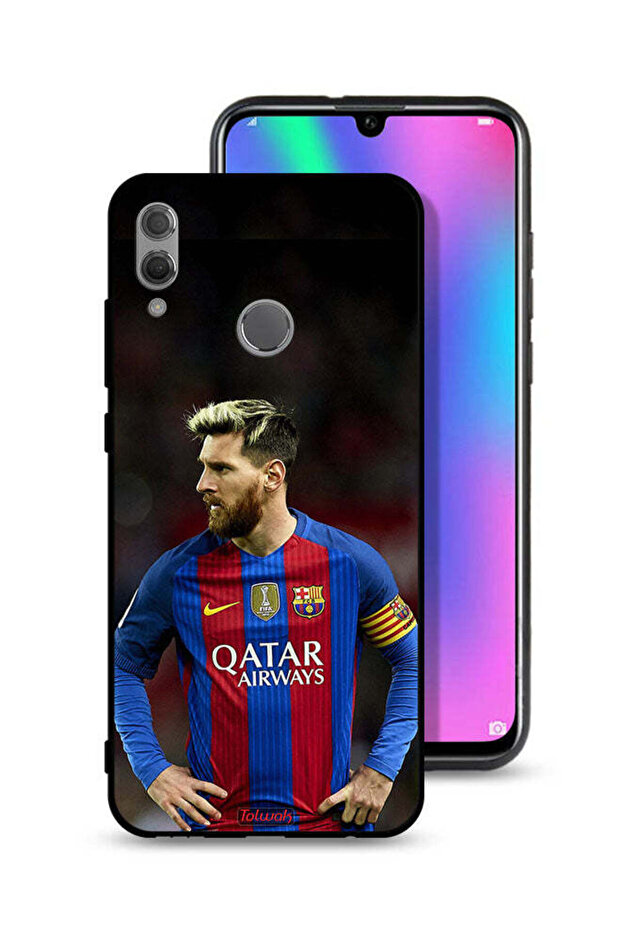 غطاء حماية لهاتف Honor 10 Lite ميسي برشلونة