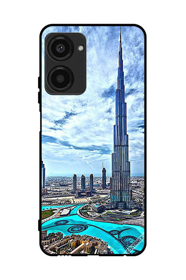غطاء حماية لهاتف Realme 10 Pro برج خليفة - غيوم تلامس السحاب