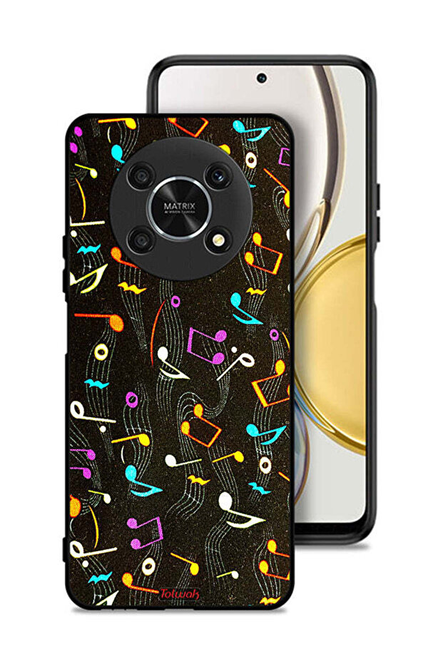 Honor X9 5G Protective Case Cover Music Fabric Pattern