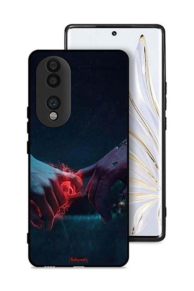 غطاء حماية لهاتف Honor 70 بتصميم "أيدي محترقة"