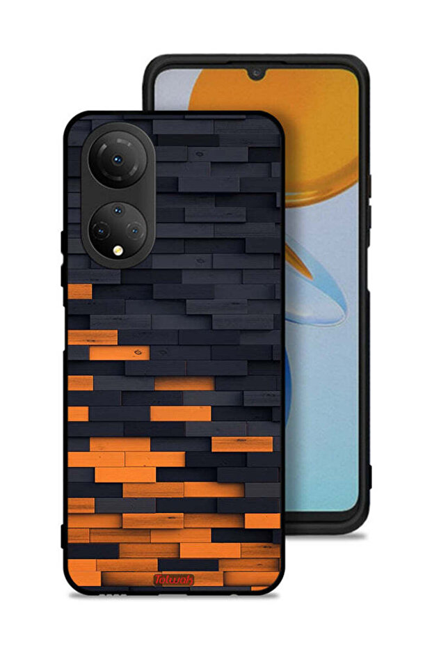 Honor X7 Protective Case Cover Wooden Wall