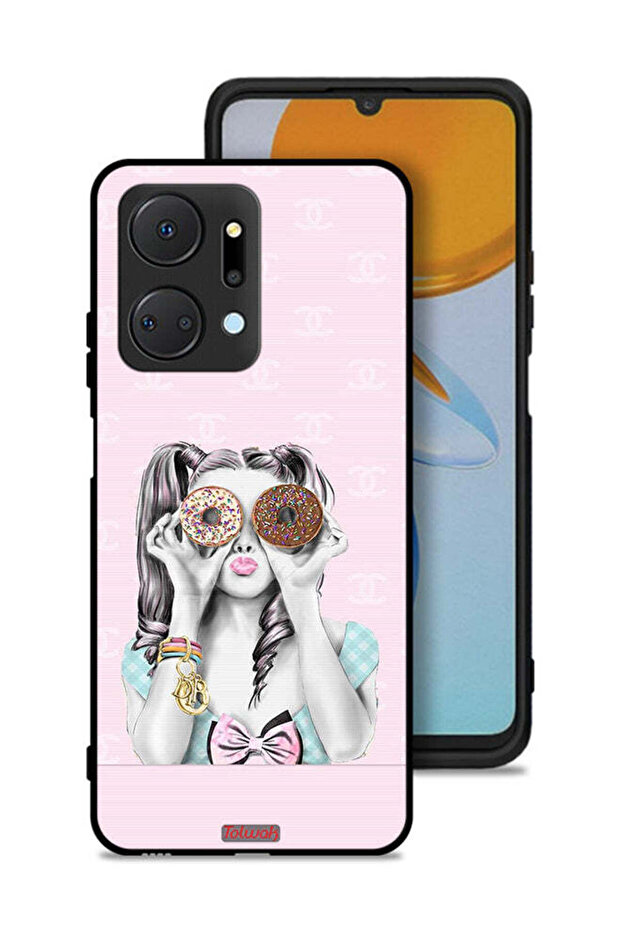 غطاء حماية لهاتف Honor X7a يحمل دوناتين