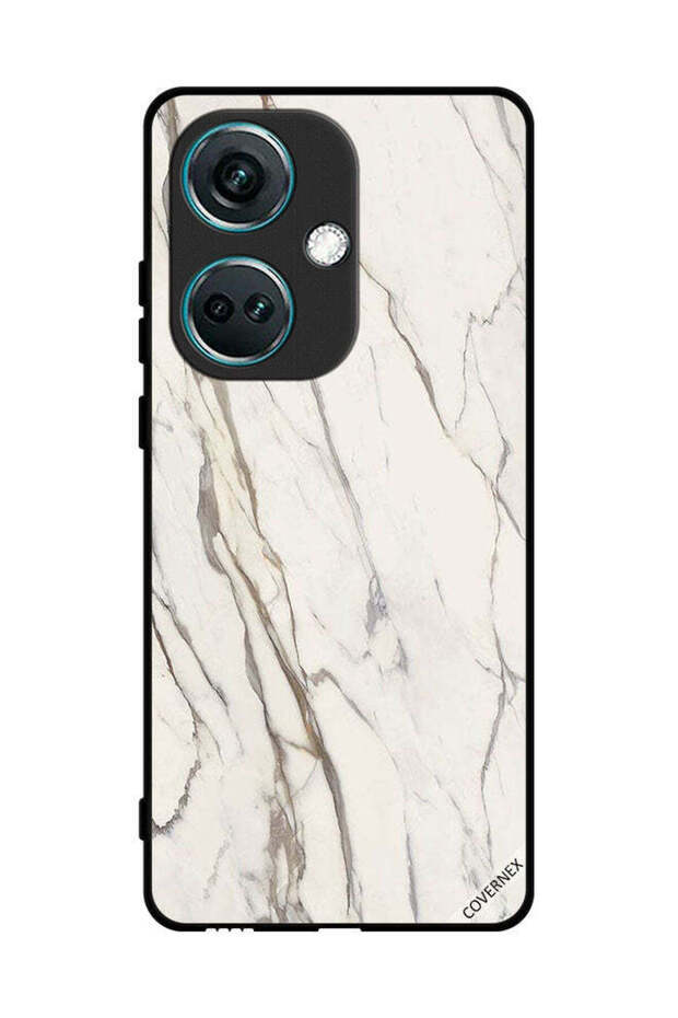 غطاء حماية لهاتف OnePlus Nord CE3 بنمط تصميم رخامي