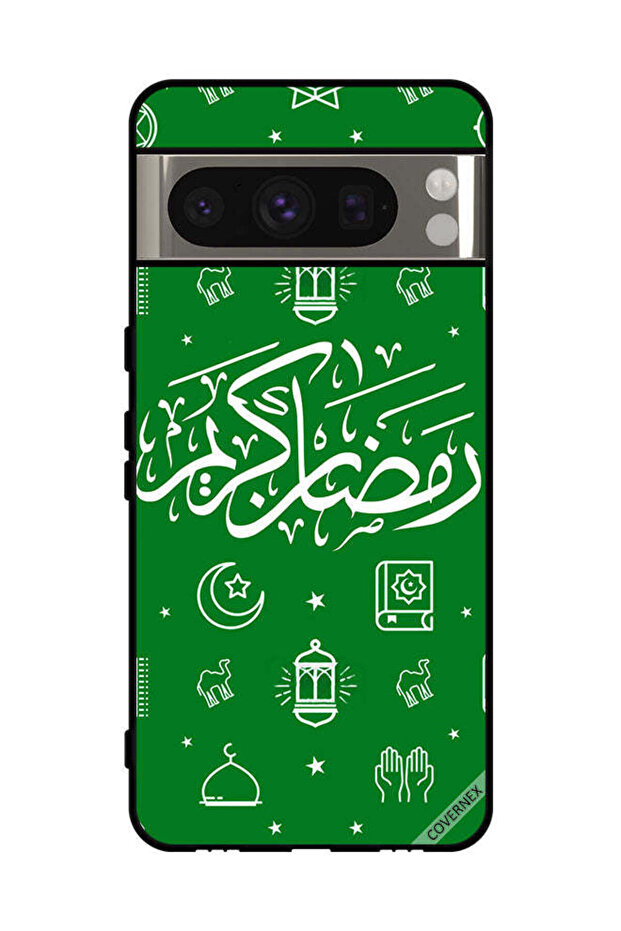 غطاء حماية لهاتف جوجل بيكسل 8 برو - رمضان كريم - أخضر