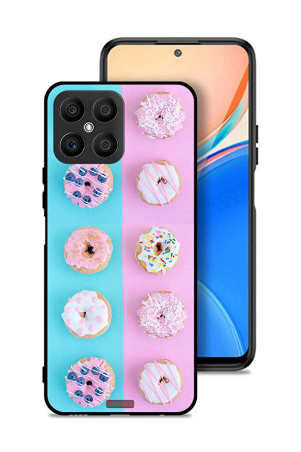 غطاء حماية لهاتف Honor X8 4G بنقشة دوناتس هيذر