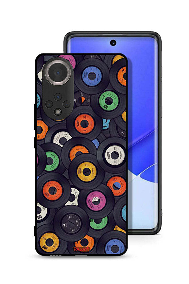 غطاء حماية لهاتف Honor 50 بنمط أقراص مضغوطة - 1