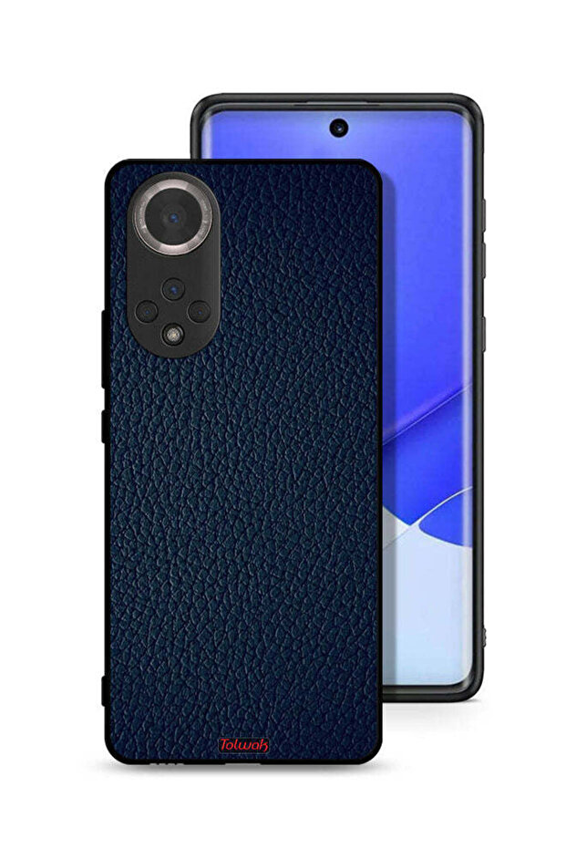 غطاء حماية جلدي لهاتف Honor 50 بنمط هندسي - 1