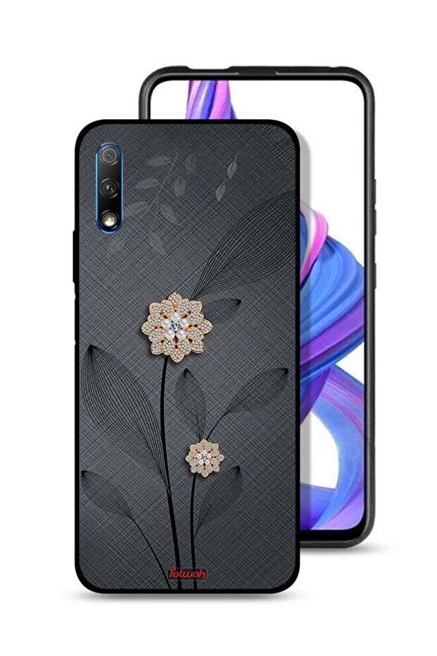 Honor 9X (China) Protective Case Cover Diamond Flowers Art