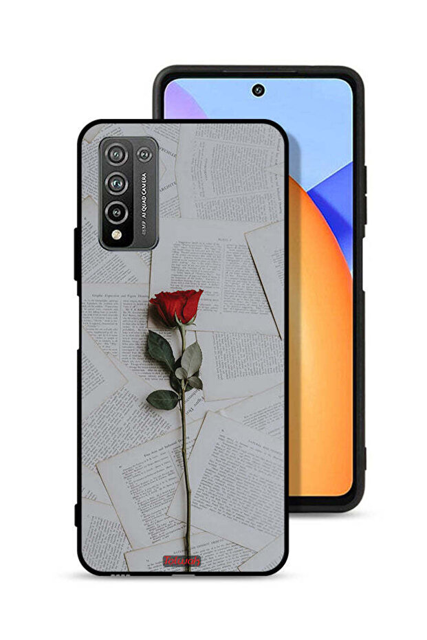 غطاء حماية لهاتف Honor 10X Lite وردي على ورق