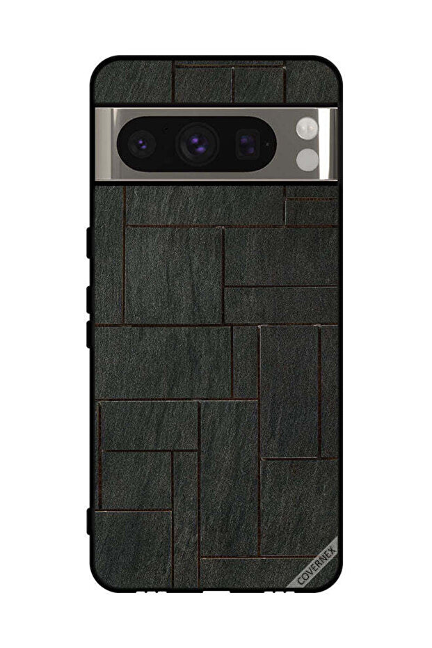 غطاء حماية لهاتف Google Pixel 8 Pro بنمط جدار حجري