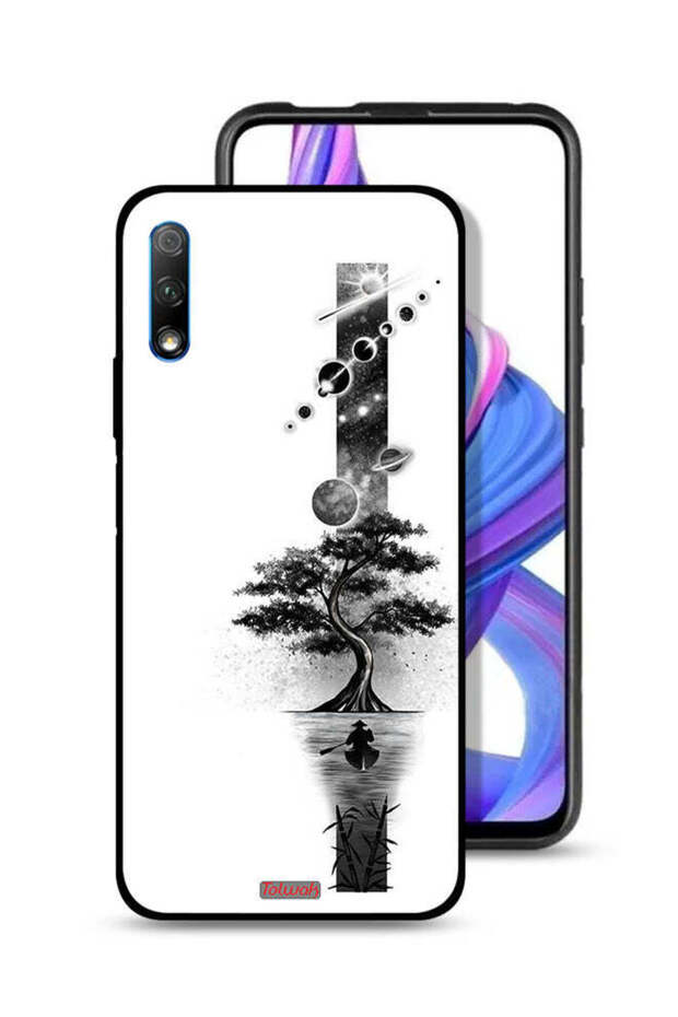 غطاء حماية لهاتف Honor 9X (الصين) بتصميم فن الأرض والفضاء
