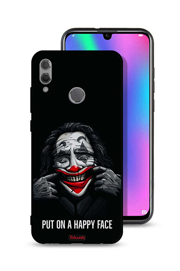 غطاء حماية لهاتف Honor 10 Lite بوجه سعيد