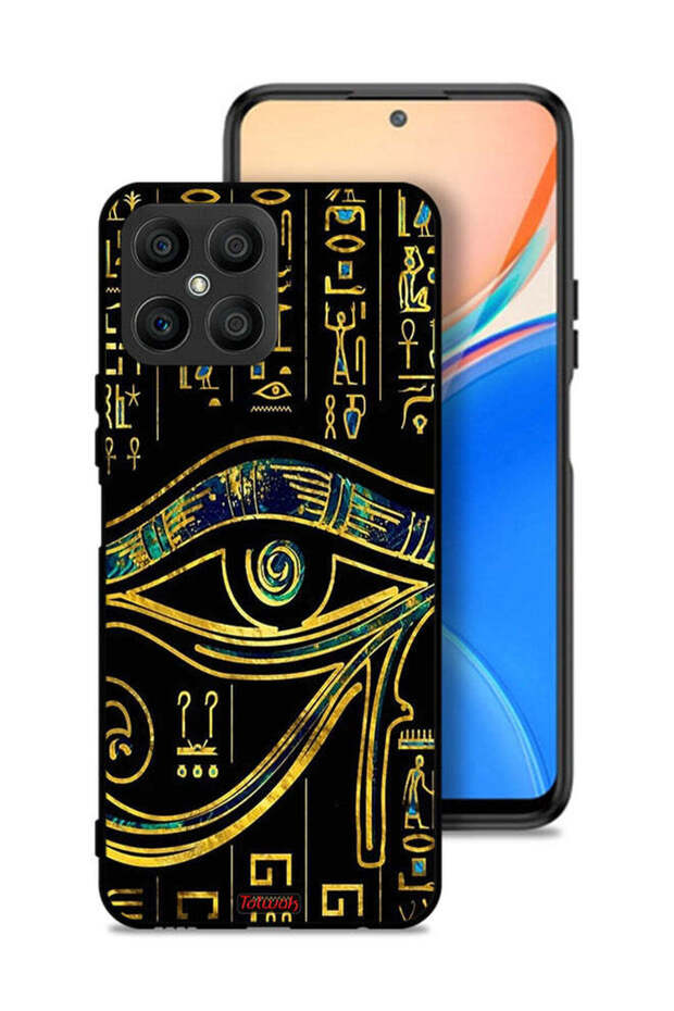 غطاء حماية لهاتف Honor X8 4G بتصميم عين