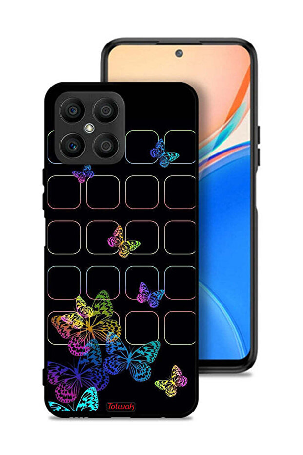 Honor X8 4G Protective Case Cover Colorful Butterflies