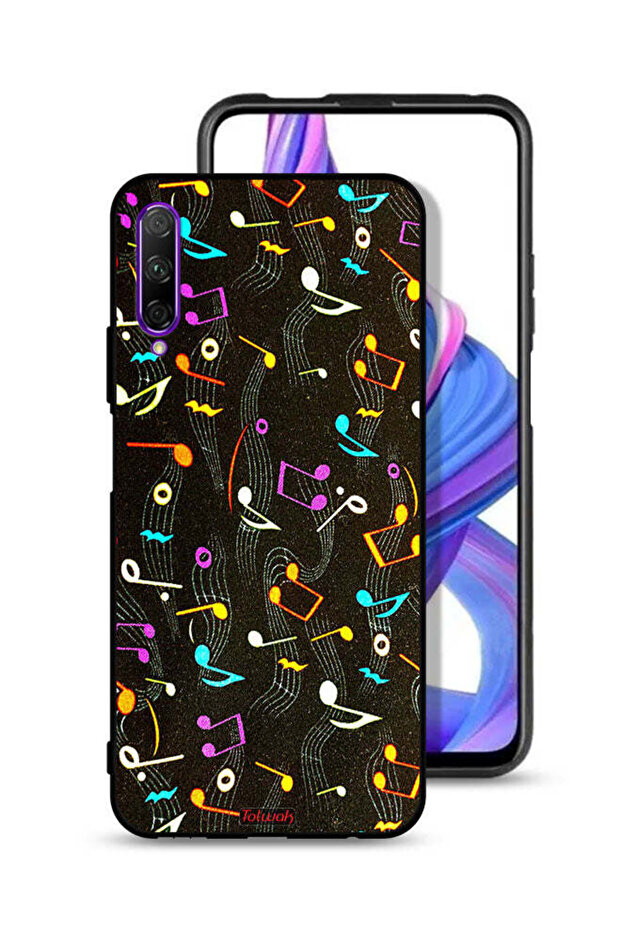 Huawei Y9s Protective Case Cover Music Fabric Pattern