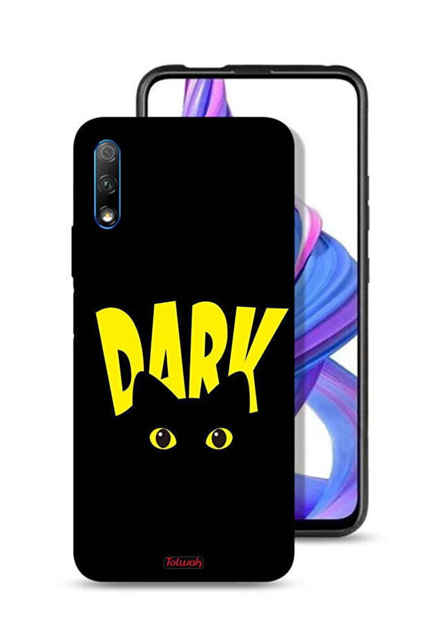 غطاء حماية لهاتف Honor 9X (الصين) - قطة داكنة