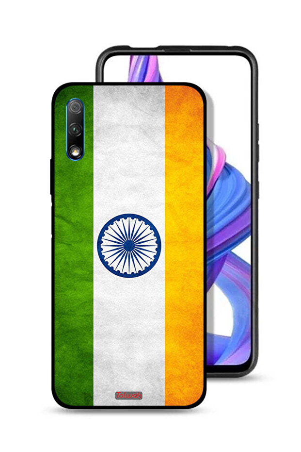 غطاء حماية لهاتف Honor 9X (الصين) بعلم هندي مضيء