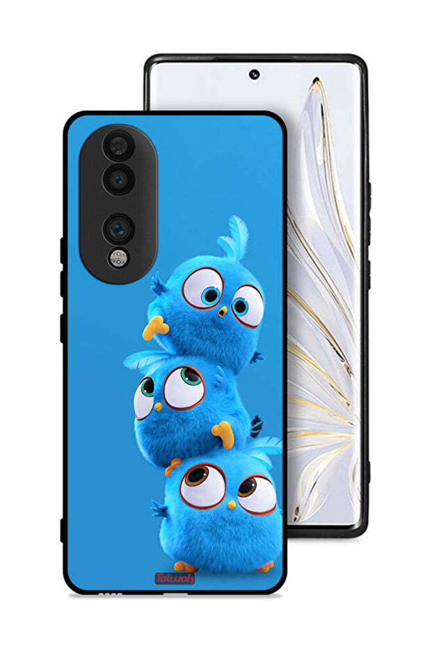 غطاء حماية لهاتف Honor 70 بنقشة طيور لطيفة