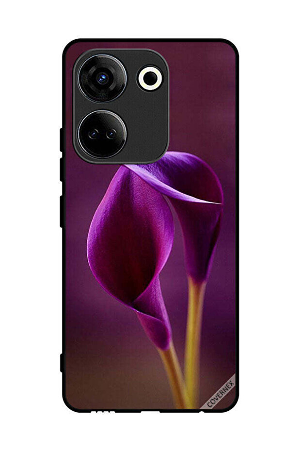Protective Case Cover For Tecno Camon 20 Two Beautiful Flowers