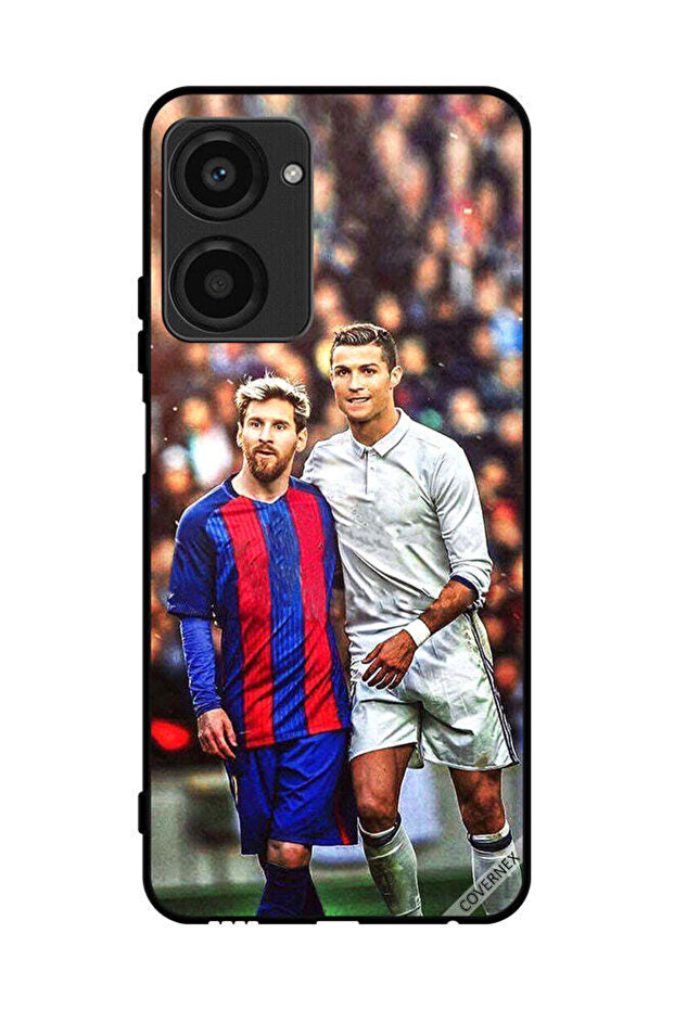 غطاء حماية لهاتف Realme 10 Pro ميسي ورونالدو