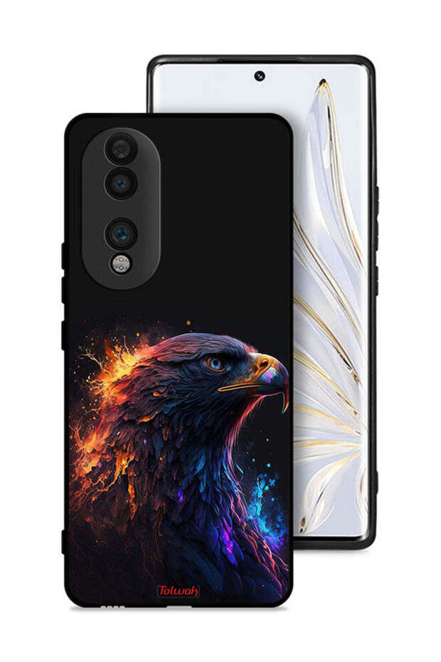 غطاء حماية لهاتف Honor 70 بتصميم فن النسر