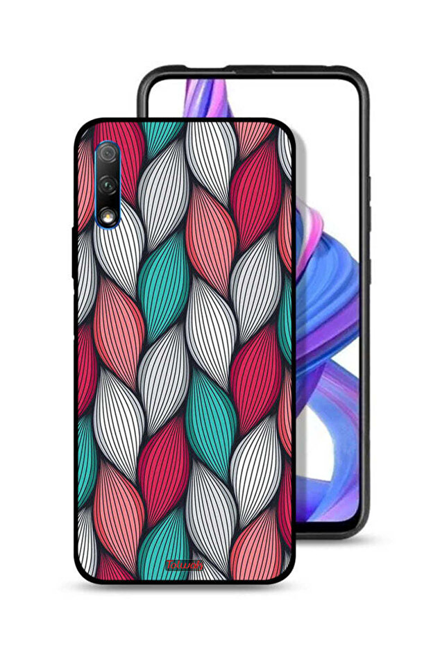 غطاء حماية بنمط ريش لهاتف Honor 9X (الصين)