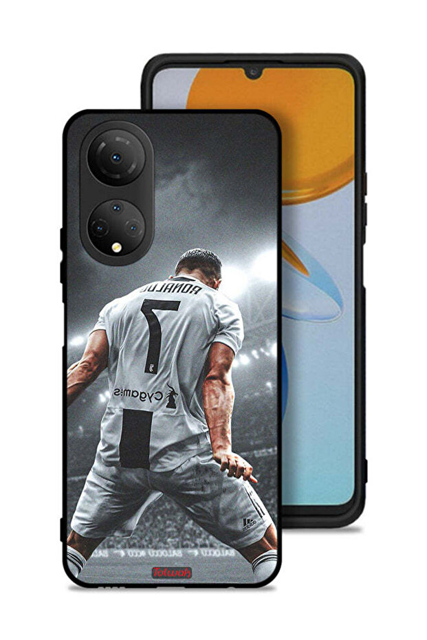غطاء حماية لهاتف Honor X7 بشعار احتفال كريستيانو رونالدو