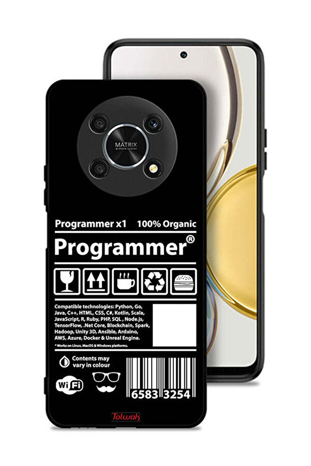 Honor X9 5G Protective Case Cover Programmer Sticker