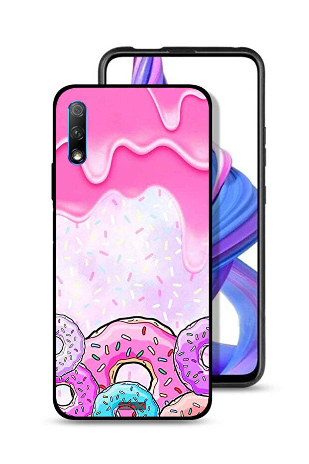 غطاء حماية لهاتف Honor 9X (الصين) بألوان الدونات