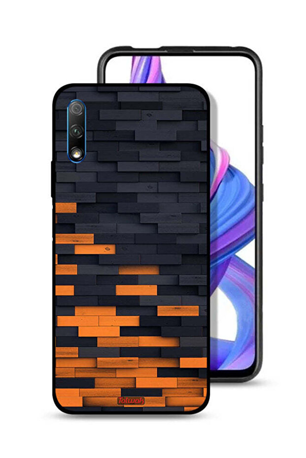 Honor 9X (China) Protective Case Cover Wooden Wall