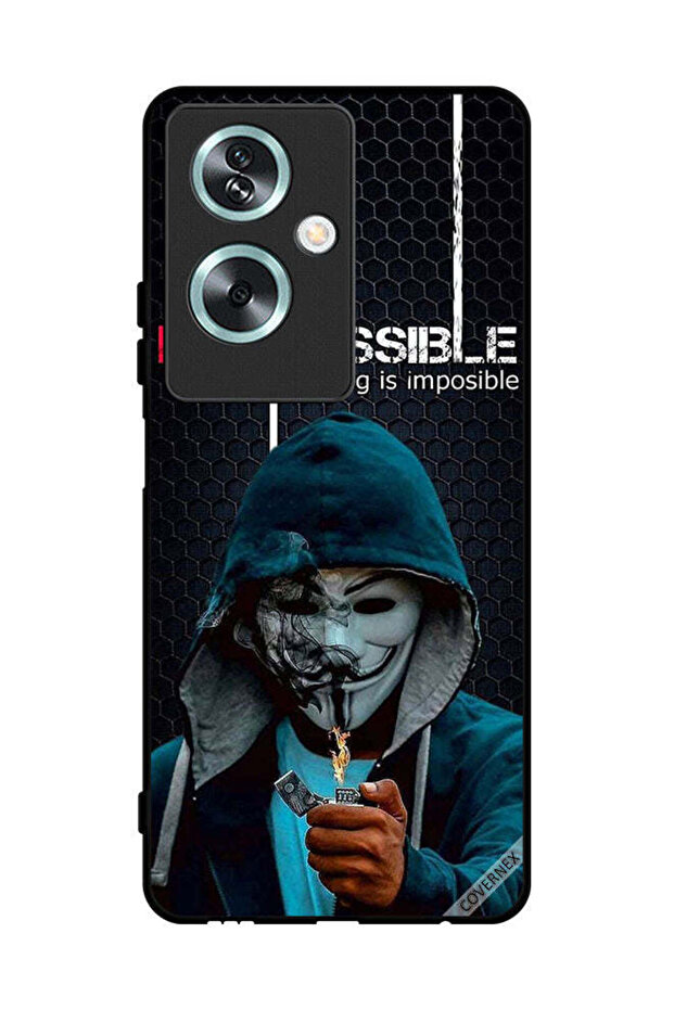 غطاء حماية لهاتف Oppo A2 - خلفية شاشة "أنا ممكن، لا شيء مستحيل"