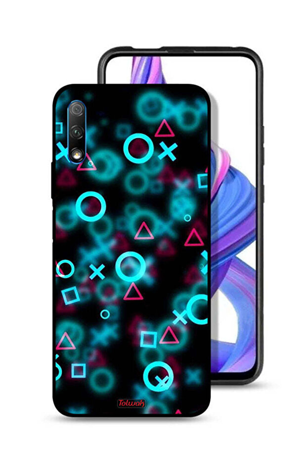 غطاء حماية لهاتف Honor 9X (الصين) أيقونات لعبة الحبار صغيرة