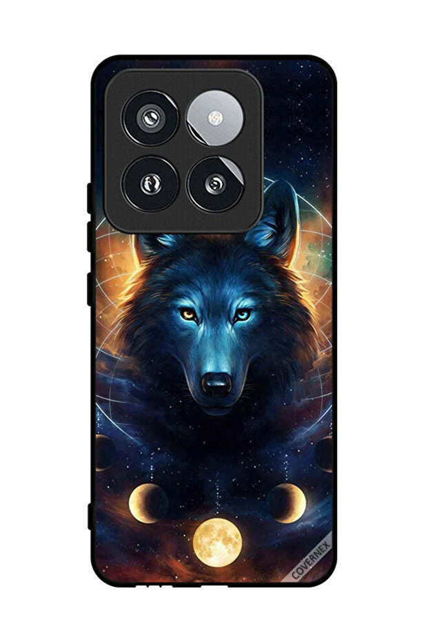Protective Case Cover For Xiaomi 14 Pro Wolf In Space