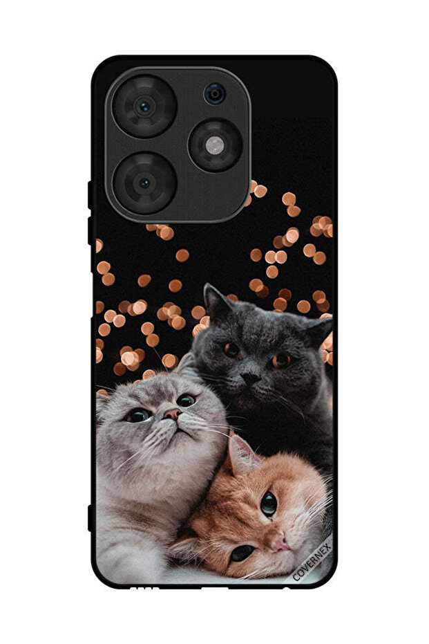 غطاء حماية لهاتف Tecno Spark 10 Pro Kittens