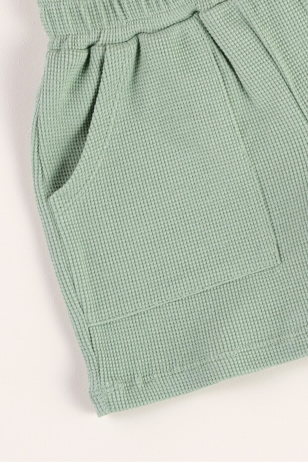 Basic Waffle Erkek Şort %100 Pamuk - 2