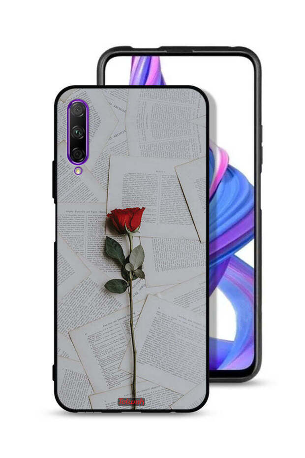 Honor 9X Pro Protective Case Cover Rose On Papers