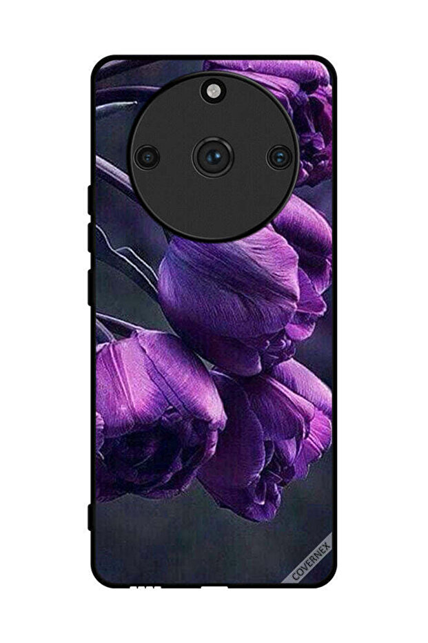 غطاء حماية لهاتف Realme 11 Pro - زهور داكنة