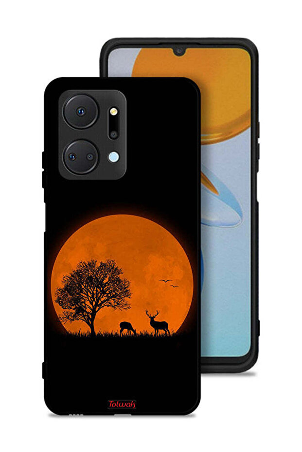 Honor X7a Protective Case Cover Evening Moon Art
