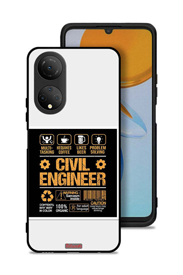 Honor X7 Protective Case Cover Civil Engineer Sticker