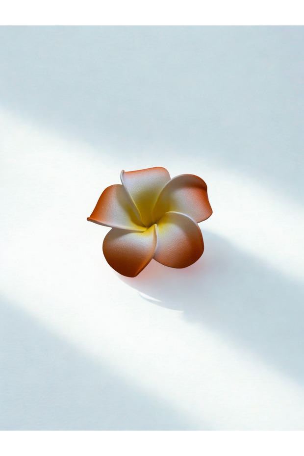 Hawaii Plumeria Flower Pinched Foam Buckle 5.5cm