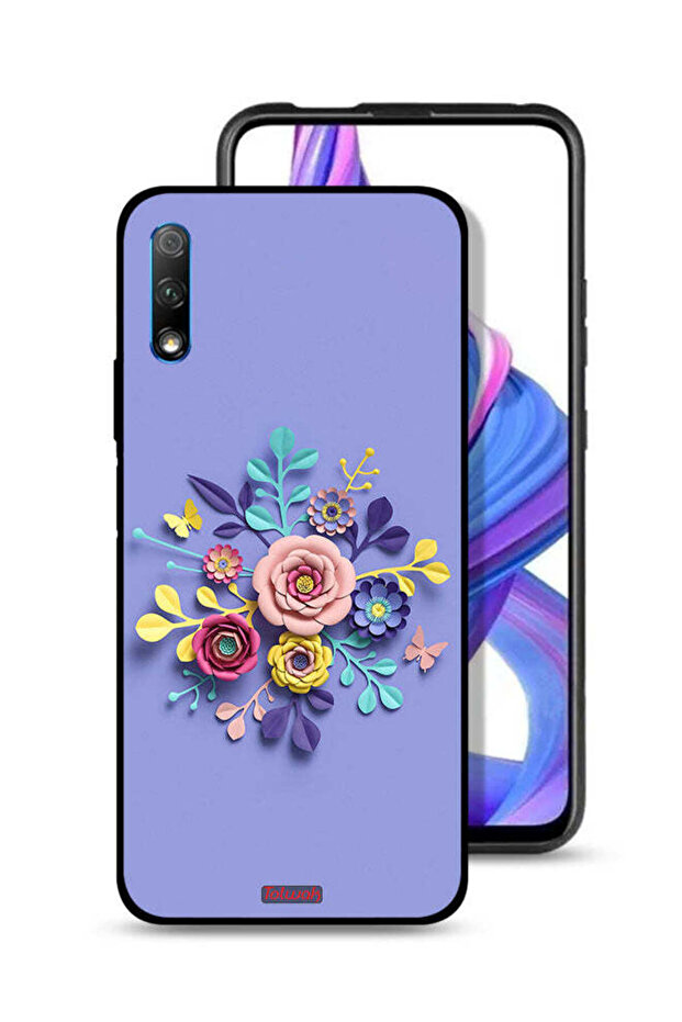 غطاء حماية لهاتف Honor 9X (الصين) برسومات زهور