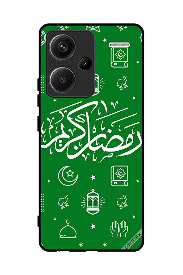 غطاء حماية لهاتف شاومي ريدمي نوت 13 برو بلس - رمضان كريم - أخضر