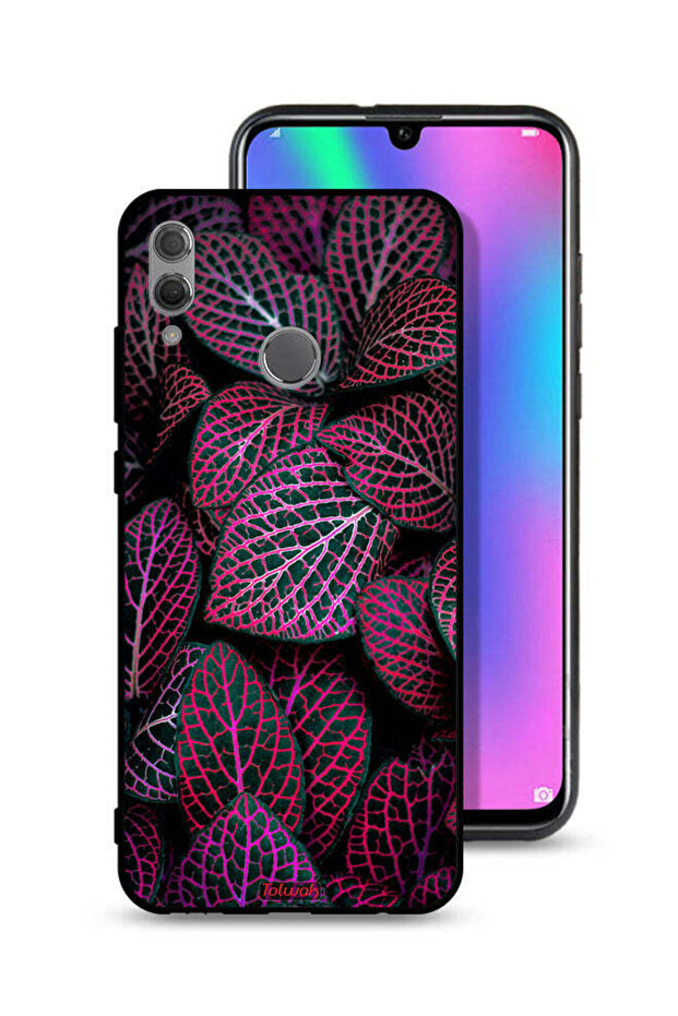 غطاء حماية لهاتف Honor 10 Lite بنقشة أوراق سالجا