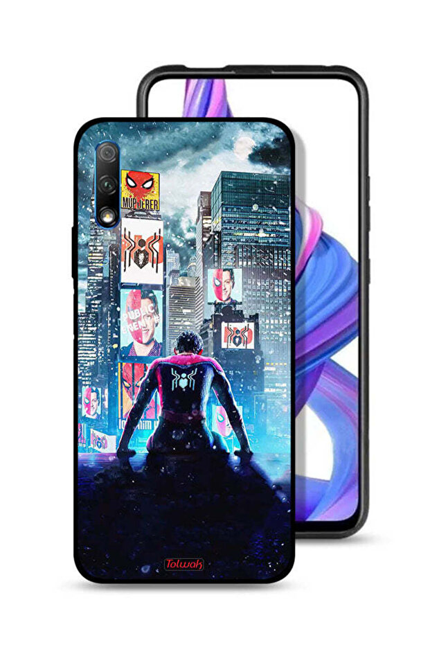 غطاء حماية لهاتف Honor 9X (الصين) بتصميم Spider Icon