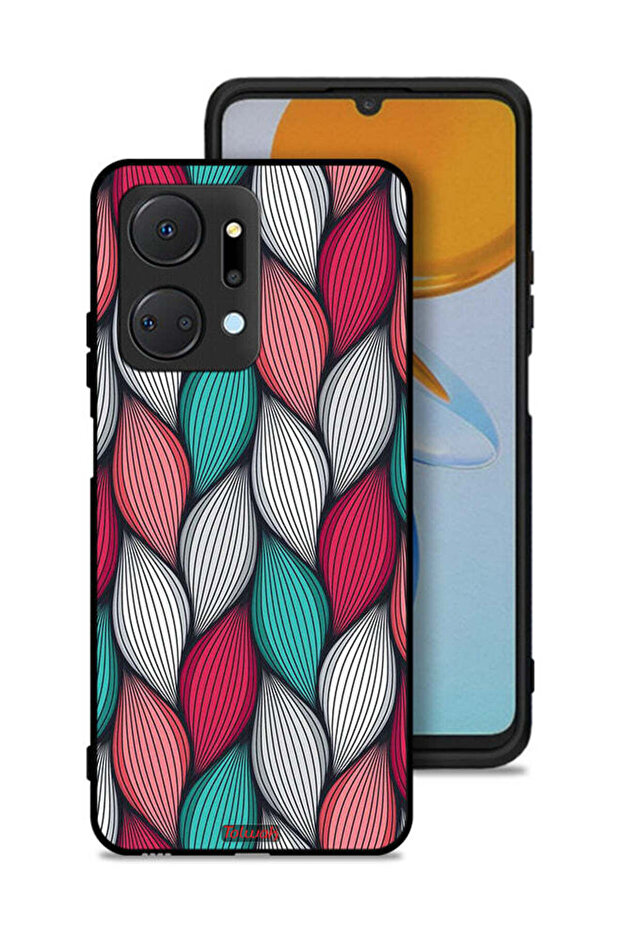 غطاء حماية لهاتف Honor X7a بنقشة ريشة - 1